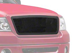 RedRock Wire Mesh Upper Grille with Frame; Black (04-08 F-150)