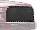 RedRock Wire Mesh Upper Grille Insert with Frame and Rivets; Black (15-17 F-150 XL)