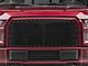 RedRock Wire Mesh Upper Grille Insert with Frame and Rivets; Black (15-17 F-150 XL)