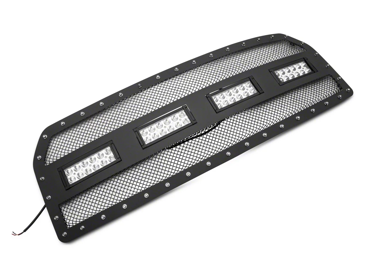 RedRock F-150 Wire Mesh Upper Grille Insert with Frame, Rivets and 