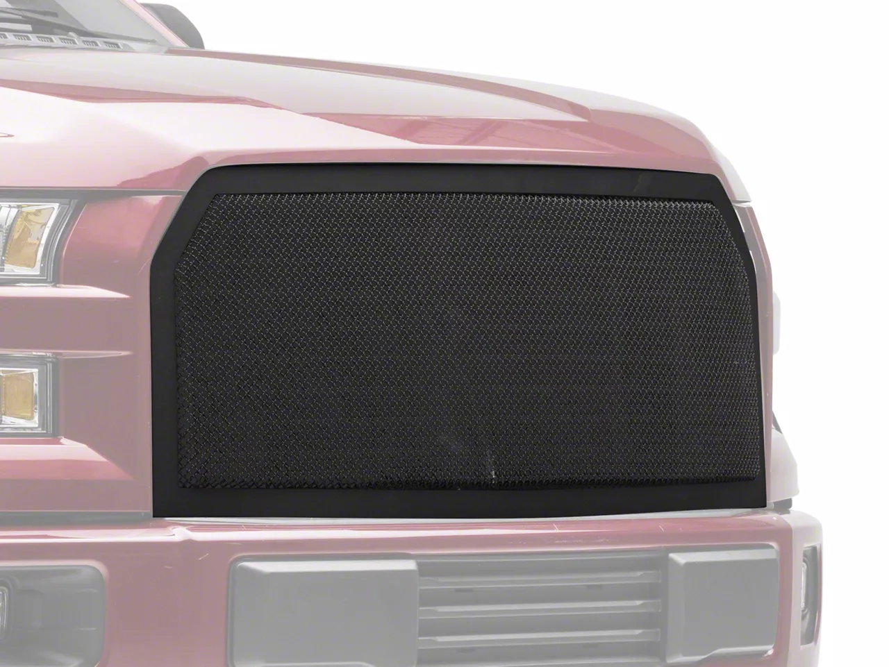 RedRock Wire Mesh Upper Replacement Grille; Black (15-17 F-150, Excluding Raptor)