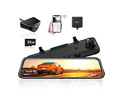 WOLFBOX Wi-Fi Rear View Mirror Dash Cam (Universal; Some Adaptation May Be Required)