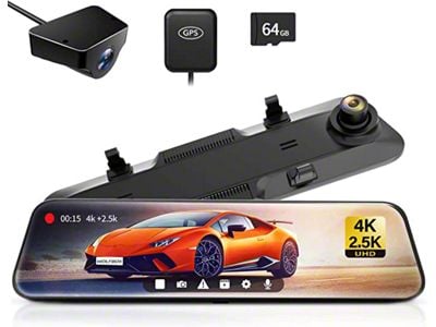 WOLFBOX 4K+2.5K Touch Screen Parking Monitoring Dash Cam (Universal; Some Adaptation May Be Required)