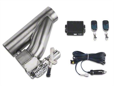 XForce Electronic Exhaust Cutout Kit; 3-Inch (Universal; Some Adaptation May Be Required)