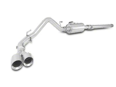 XForce Varex Single Exhaust System with Polished Tip; Side Exit (15-20 2.7L EcoBoost F-150)