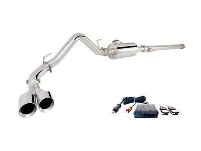 XForce Varex Single Exhaust System with Polished Tip; Side Exit (15-20 5.0L F-150)