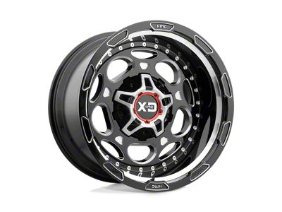 XD Demodog Gloss Black Milled 8-Lug Wheel; 20x10; -18mm Offset (01-06 Sierra 3500 HD SRW)