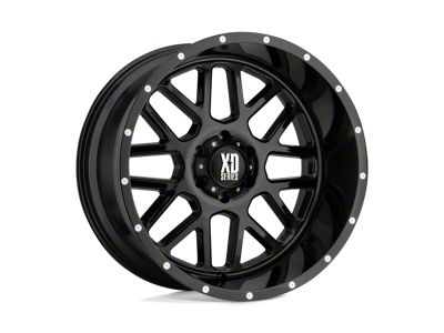 XD Grenade Gloss Black 8-Lug Wheel; 18x9; -12mm Offset (01-06 Sierra 3500 HD SRW)