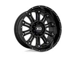 XD Hoss II Gloss Black 8-Lug Wheel; 18x9; 0mm Offset (01-06 Sierra 3500 HD SRW)