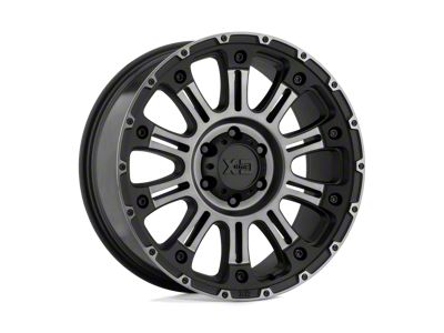 XD Hoss II Satin Black Machined with Gray Tint 8-Lug Wheel; 20x10; -24mm Offset (01-06 Sierra 3500 HD SRW)