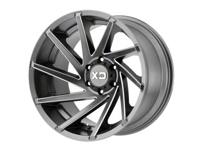 XD Cyclone Satin Gray Milled 8-Lug Wheel; 20x10; -18mm Offset (01-06 Silverado 2500 HD)