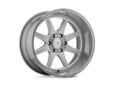 XD Pike Titanium Brushed Milled 8-Lug Wheel; 20x9; 0mm Offset (01-06 Silverado 2500 HD)