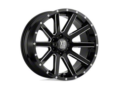 XD Spy II Satin Black Dark Tint 8-Lug Wheel; 17x9; -12mm Offset (01-06 Silverado 2500 HD)