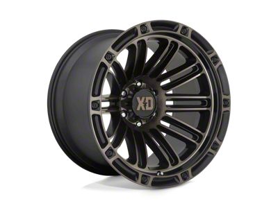 XD Double Deuce Satin Black with Dark Tint 8-Lug Wheel; 20x9; 0mm Offset (01-06 Silverado 3500 HD SRW)