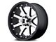 XD Addict Matte Black Machined 5-Lug Wheel; 17x9; 18mm Offset (02-08 RAM 1500, Excluding Mega Cab)