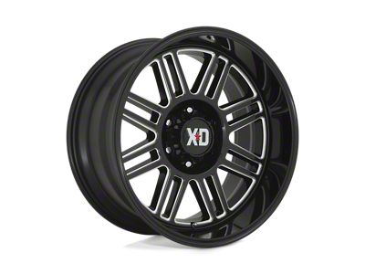 XD Cage Gloss Black Milled 8-Lug Wheel; 20x9; 0mm Offset (06-08 RAM 1500 Mega Cab)