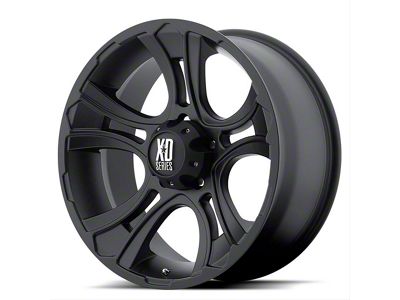 XD Crank Matte Black 5-Lug Wheel; 17x9; 0mm Offset (02-08 RAM 1500, Excluding Mega Cab)