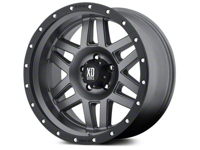 XD Machete Matte Gray with Black Ring 5-Lug Wheel; 20x9; 0mm Offset (02-08 RAM 1500, Excluding Mega Cab)