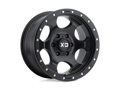XD RG1 Satin Black with Reinforcing Ring 5-Lug Wheel; 17x8; 0mm Offset (02-08 RAM 1500, Excluding Mega Cab)
