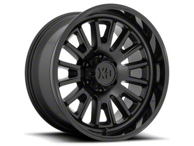 XD Rover Satin Black with Gloss Black Lip 5-Lug Wheel; 20x9; 0mm Offset (02-08 RAM 1500, Excluding Mega Cab)