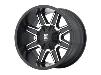 XD Trap Satin Black with Machined Face 5-Lug Wheel; 20x9; 0mm Offset (02-08 RAM 1500, Excluding Mega Cab)