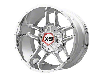 XD Grenade 2 Brushed Milled with Gloss Black Lip 8-Lug Wheel; 24x12; -44mm Offset (03-09 RAM 2500)