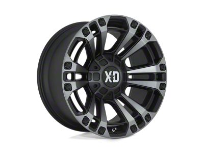 XD Monster 3 Satin Black with Gray Tint 8-Lug Wheel; 20x10; -18mm Offset (03-09 RAM 2500)