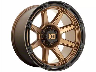 XD Titan Matte Bronze with Black Lip 8-Lug Wheel; 20x9; 18mm Offset (03-09 RAM 2500)