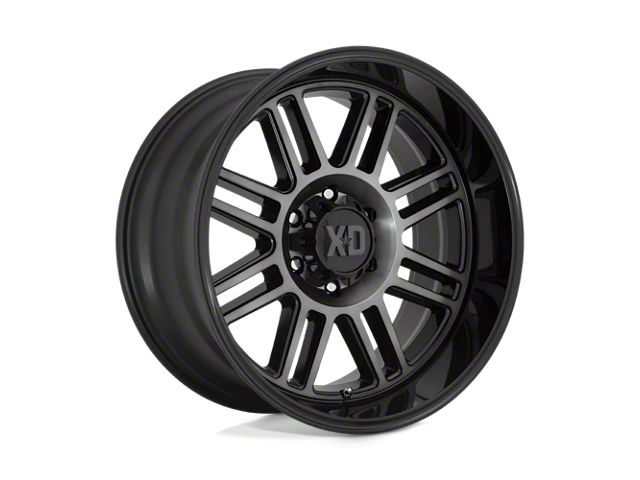 XD Cage Gloss Black with Gray Tint 8-Lug Wheel; 20x10; -18mm Offset (03-09 RAM 3500 SRW)