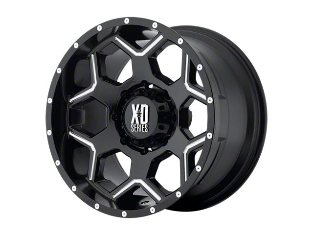 XD Crux Gloss Black Milled 6-Lug Wheel; 20x9; 18mm Offset (04-08 F-150)