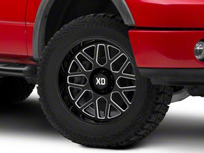 XD Grenade 2 Gloss Black Milled 6-Lug Wheel; 20x9; 18mm Offset (04-08 F-150)