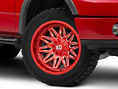 XD Gunner Candy Red Milled 6-Lug Wheel; 22x10; -18mm Offset (04-08 F-150)