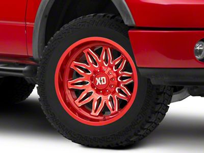 XD Gunner Candy Red Milled 6-Lug Wheel; 20x10; -18mm Offset (04-08 F-150)