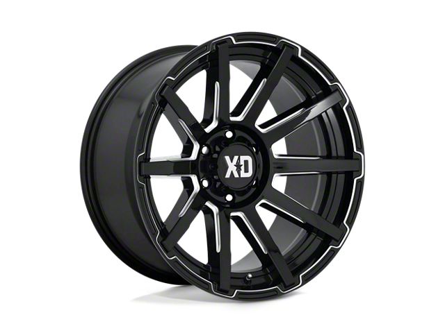 XD Outbreak Gloss Black Milled 6-Lug Wheel; 20x9; 30mm Offset (04-08 F-150)