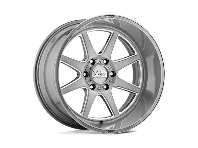 XD Pike Titanium Brushed Milled 6-Lug Wheel; 20x9; 18mm Offset (04-08 F-150)