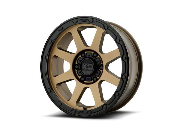 XD Addict 2 Matte Bronze Matte Black Lip 6-Lug Wheel; 17x8.5; 0mm Offset (07-13 Sierra 1500)