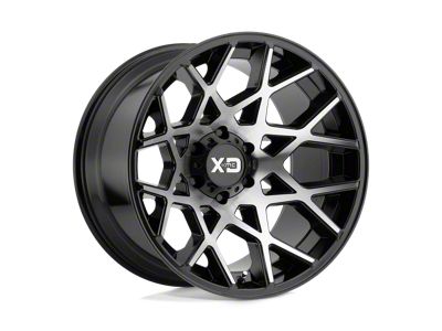 XD Chopstix Gloss Black Machined 6-Lug Wheel; 20x12; -44mm Offset (07-13 Sierra 1500)