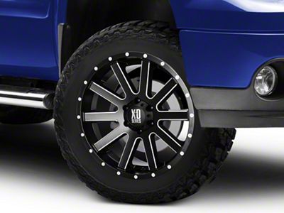 XD Heist Satin Black Milled 6-Lug Wheel; 20x9; 18mm Offset (07-13 Sierra 1500)