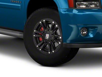 XD Monster II Matte Black 6-Lug Wheel; 18x10; -24mm Offset (07-13 Sierra 1500)