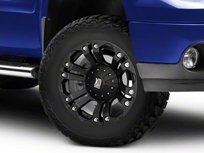 XD Monster Matte Black 6-Lug Wheel; 18x9; -12mm Offset (07-13 Sierra 1500)