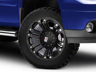 XD Monster Matte Black 6-Lug Wheel; 20x9; 18mm Offset (07-13 Sierra 1500)