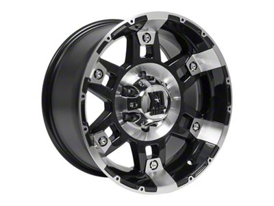 XD Spy Gloss Black Machined 6-Lug Wheel; 17x9; -12mm Offset (07-13 Sierra 1500)