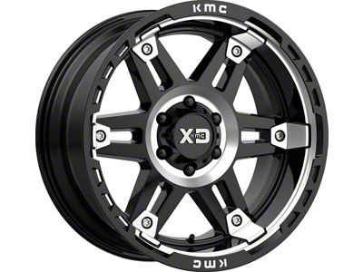 XD Spy II Gloss Black Machined 6-Lug Wheel; 20x9; 18mm Offset (07-13 Sierra 1500)