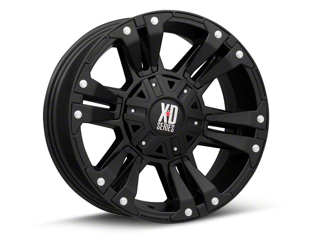 XD Monster II Matte Black 8-Lug Wheel; 18x9; 18mm Offset (11-14 Sierra 2500 HD)
