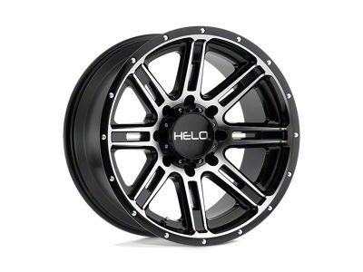 XD Heist Chrome Center with Gloss Black Milled Lip 8-Lug Wheel; 22x10; -18mm Offset (11-14 Sierra 3500 HD SRW)