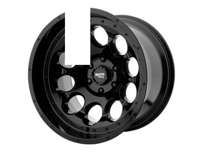 XD Heist Gloss Black Milled Center with Chrome Lip 8-Lug Wheel; 22x10; -18mm Offset (11-14 Sierra 3500 HD SRW)