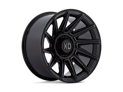 XD Specter Gloss Black with Gray Tint 8-Lug Wheel; 20x10; -18mm Offset (11-14 Sierra 3500 HD SRW)