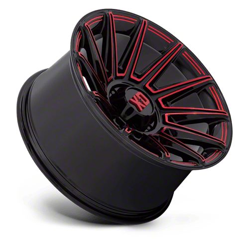 XD Sierra 3500 Specter Gloss Black with Red Tint 8-Lug Wheel XD Sierra 3500 Specter Gloss Black with Red Tint 8-Lug Wheel