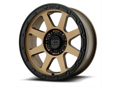 XD Addict 2 Matte Bronze Matte Black Lip 6-Lug Wheel; 17x9; 18mm Offset (07-13 Silverado 1500)