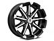 XD Badlands Gloss Black Machined 6-Lug Wheel; 20x9; -12mm Offset (07-13 Silverado 1500)